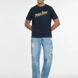 Guess Jeans G18 Blue Mid Rise Relaxed Fit Denim Jeans image 5