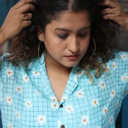 quirkybae Quirky Bae Sky Blue Cotton Printed Shirt image 5