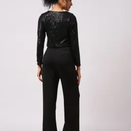 Globus Black Regular fit Solid Shrug image 2