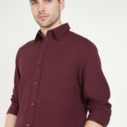GANT Maroon Regular Fit Shirt image 5
