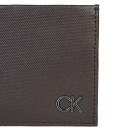 CALVIN KLEIN Brown Textured Leather Bi-Fold Wallet image 5