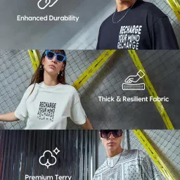 Bewakoof Blue Printed T-shirt image 5