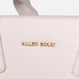 Allen Solly Pink Solid Medium Handbag image 5