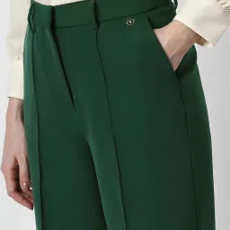 Van Heusen Green Regular Fit Trousers image 5