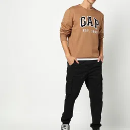 GAP Brown Regular Fit Printed Sweatshirt image 5