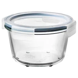 ikea 365+ Food container with lid, round glass/plastic, 600 ml-image-7