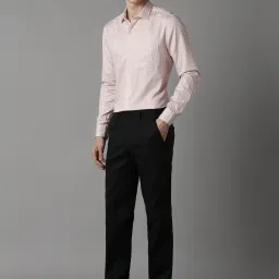 Louis Philippe Pink Cotton Slim Fit Printed Shirt image 5