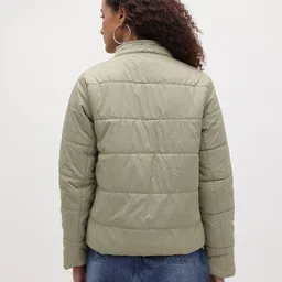 The Roadster Life Co. Faux Fur Trim Padded Jacket With Detachable Hood image 5