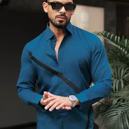 Urban Scissors Men Comfort Colourblocked Casual Shirt image 5