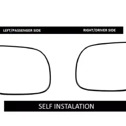 VBX Car Side Door Sub Mirror Plate Right & Left Both Side for Renault Scala All Models (Set of 2) image 2