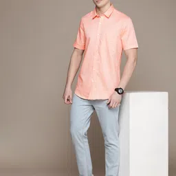 SIMON CARTER LONDON Men Slim Fit Opaque Casual Shirt-image-91