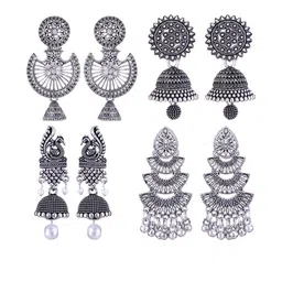 Sangria Alloy Silver-Plated Earrings-image-40