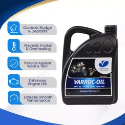Varroc SAE 15W-50 SL Multi Grade Engine Oil 2.5 L for 2 Wheeler, VOIL-15W50-2500SL (Pack of 3) image 3