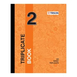 Trison 1/6 Size 100 Sheets Assorted Triplicate Book No.2 with Free Carbon Inside, TRI-TRIP-2-picture-48
