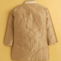 BAESD Boys Ethnic Motifs Printed Regular Mandarin Collar Straight Kurta With Dhoti Pants image 2