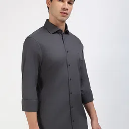 Tommy Hilfiger Men Classic Spread Collar Solid Cotton Casual Shirt image 3