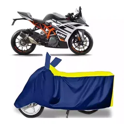 Auto Pearl Bike Cover for KTM RC 390 BS6 (Yellow & Blue)-picture-46