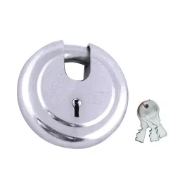 Harrison Jama 90 mm Stainless Steel Finish with 3 Keys Each Padlock (Pack of 2 Pcs) image 2