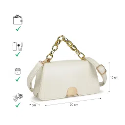 fastrack accessories Fastrack Plain White Sling Bag image 4