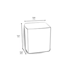The Furnishing Tree Pink Plastic Washing Machine Cover image 3