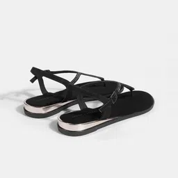 LEMON & PEPPER Women Embellished T-Strap Flats image 1