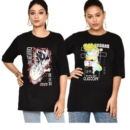 RAPL Women 2 Printed Applique T-shirt-picture-11