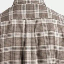GANT Brown Checked Regular Fit Shirt image 5