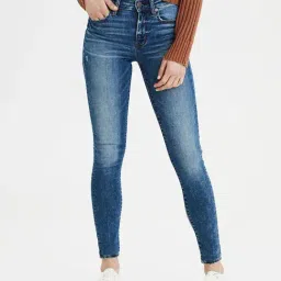 American Eagle Outfitters Blue Regular Fit Lightly Washed Jeans-picture-21