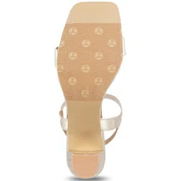 Mochi Women's Gold Ankle Strap Sandals image 5