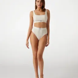 Guess White Solid Bralette Bra image 4