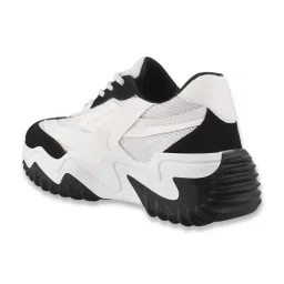 Shoetopia Women's Black & White Sneakers image 5