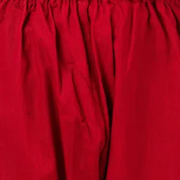 VASTRAMAY Boys Red Cotton Printed Full Sleeves Kurta Sets image 5