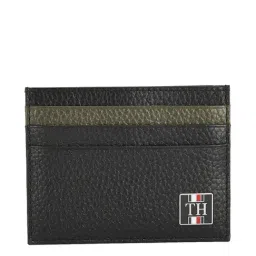 Tommy Hilfiger Jasmine Black & Green Solid Small Card Holder-image-54