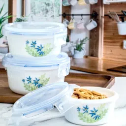Cello White Opalware Storage Container - Set of 3 image 5
