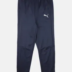 Puma Kids Blue Logo Print Trackpants-image-0