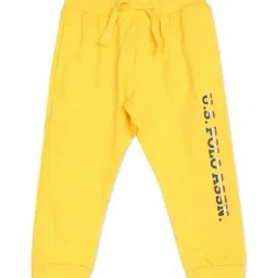 U.S. Polo Assn. Kids Yellow Cotton Regular Fit Joggers-picture-41