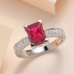Ornate Jewels 925 Silver 1.5 Carat Red Ruby Engagement Ring-picture-25