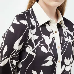 Code by Lifestyle Black Printed Shirt image 5