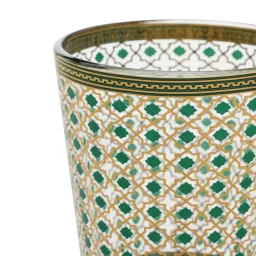 Pure Home and Living Green Glass Printed Tumblers image 5