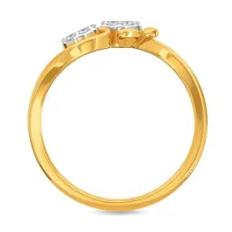 Kisna Diamond & Gold Jewellery Steffan 18k (750) Diamond & Gold Ring For Women image 5