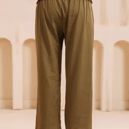 Ikk Kudi by Seerat Women Relaxed Straight Leg High-Rise Maternity Trousers image 5