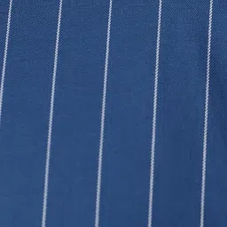 Van Heusen Blue Cotton Regular Fit Striped Shirts image 5