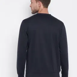 Crimsoune Club Navy Cotton Regular Fit Printed Sweatshirt image 2