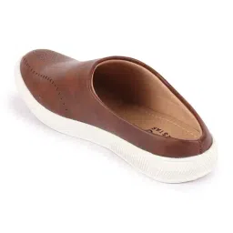 FAUSTO Men's Brown Mule Shoes image 4