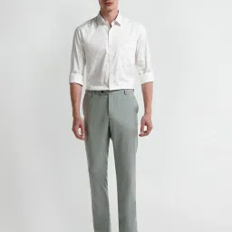 Arrow White Cotton Regular fit Print Shirt image 5