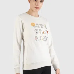 Monte Carlo Off White Embroidered Sweatshirt image 3