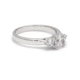 ornate jewels 925 Silver 1 Carat Solitaire AAA Grade American Diamond Propose Ring for Women & Girls image 4