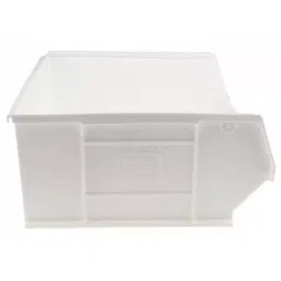 RS PRO PP Storage Bin, 180mm x 419mm, White Model No 3151189 (Bag of 5 Piece) image 4
