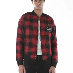 Jack & Jones Red Regular Fit Checks Jacket-picture-31