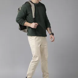 The Roadster Lifestyle Co. Men Mock Collar Sweatshirt image 5